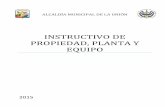 INSTRUCTIVO DE PROPIEDAD, PLANTA Y EQUIPO