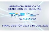 FINAL GESTIÓN 2019 E INICIAL 2020 - tab-bolivia.com