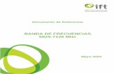 BANDA DE FRECUENCIAS 5925-7125 MHz - IFT