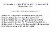 ȘCOALA DOCTORALĂ ÎN ȘTIINȚE ECONOMICE ȘI DEMOGRAFICE ...
