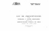 LEY DE PRESUPUESTOS - bibliotecadigital.dipres.gob.cl