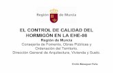 EL CONTROL DE CALIDAD DEL HORMIGÓN EN LA EHE-08