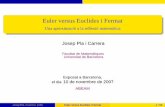 Euler versus Euclides i Fermat