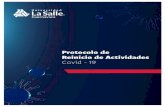 Protocolo de Reinicio de Actividades - Universidad La Salle