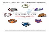 PROGRAMA DE ESTUDIOS DE LA ESCUELA MEDIA 2021-2022