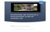 Protocolo de Control y Prevención ante el COVID-19