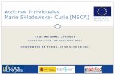 Acciones Individuales Marie Sklodowska- Curie (MSCA)