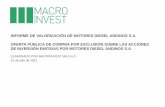 INFORME DE VALORIZACIÓN DE MOTORES DIESEL ANDINOS S.A ...