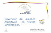 Prevención de Lesiones Deportivas en Atletas Paralímpicos.