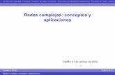 Redes complejas: conceptos y aplicaciones