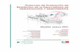 HEMATOLOGÍA. Protocolo de evaluación 2021 definitivo