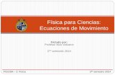 Física para Ciencias: Ecuaciones de Movimiento