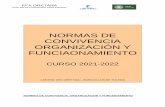 NORMAS DE CONVIVENCIA ORGANIZACIÓN Y FUNCIAONAMIENTO