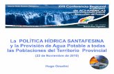 La POLÍTICA HÍDRICA SANTAFESINA y la Provisión de Agua ...