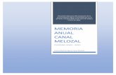 MEMORIA ANUAL CANAL MELOZAL