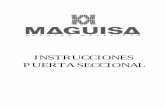 INSTRUCCIONES PUERTA SECCIONAL - Maguisa Puertas de …