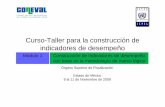 Curso-Taller para la construcción de indicadores de desempeño