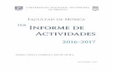 PROPUESTA INFORME ANUAL 2016-2017 - UNAM