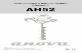Instrucciones y manual usuario Ahoyador AH52 - Anova