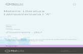 Materia Literatura Latinoamericana I A