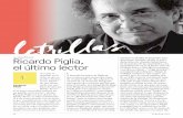 IN MEMÓRIAM Ricardo Piglia, el último lector