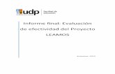 Informe final: Evaluación de efectividad del Proyecto LEAMOS