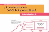Guía para Docentes ¡Leamos Wikipedia!