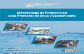 Metodología de Preinversión para Proyectos de Agua y ...