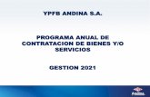 YPFB ANDINA S.A. PROGRAMA ANUAL DE CONTRATACION …