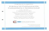 Práctica en Comunicación Comunitaria e Institucional