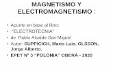 MAGNETISMO Y ELECTROMAGNETISMO