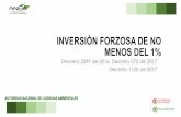 INVERSIÒN FORZOSA DE NO MENOS DEL 1% - ASOCARS