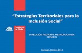 “Estrategias Territoriales para la Inclusión Social”