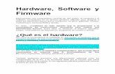 Hardware, Software y Firmware