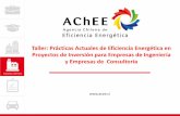 Taller: Prácticas Actuales de Eficiencia Energética en ...