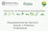 Departamento de Servicio Social y Práctica Profesional