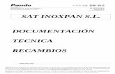 SAT INOXPAN S.L. DOCUMENTACIÓN TÉCNICA RECAMBIOS