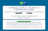 REGISTRO PARA PREKINDER - rcsdk12.org