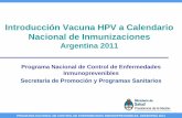 Introducción Vacuna HPV a Calendario Nacional de ...