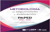 Metodología de seguimiento y evaluación del paped 2016-2018