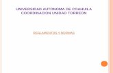 UNIVERSIDAD AUTONOMA DE COAHUILA COORDINACION …