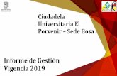 Informe de Gestión Vigencia 2019 - Francisco José de ...