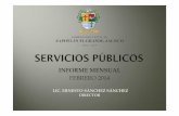 INFORME MENSUAL SERVICIOS PUBLICOS FEBRERO 2014