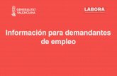 Información para demandantes de empleo - agroambient.gva.es