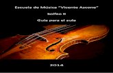 Escuela de Música “Vicente Ascone” Solfeo II Guía para el aula