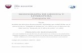 MONOGRAFÍA DE LENGUA Y LITERATURA Categoría 03
