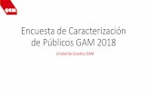Encuesta de Caracterización de Públicos GAM 2018