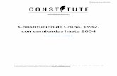 Constitución de China, 1982, con enmiendas hasta 2004