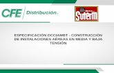 ESPECIFICACIÓN DCCIAMBT - CONSTRUCCIÓN DE …