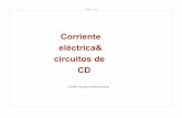 Corriente eléctrica& circuitos de CD